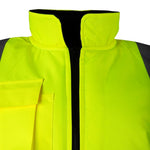 KeepSAFE Hi Vis Bodywarmer Reversible Yellow L