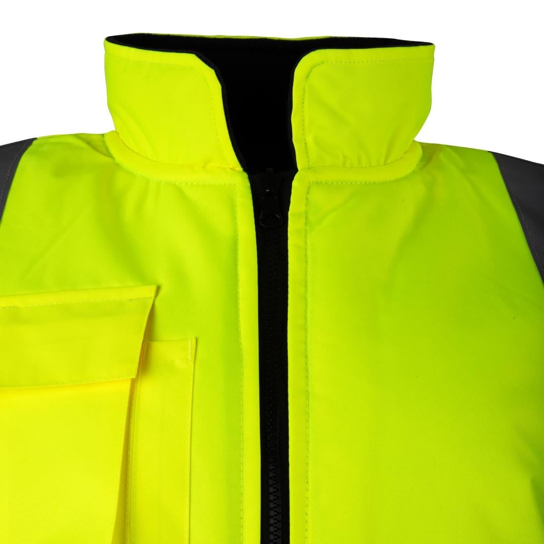 KeepSAFE Hi Vis Bodywarmer Reversible Yellow 3XL