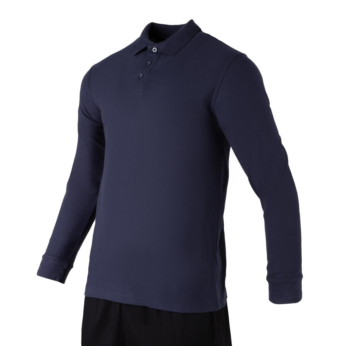 Endurance Long Sleeve Polo Shirt Navy 2XL