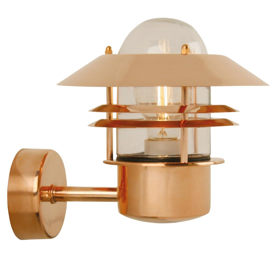 Nordlux Blokhus Up Outdoor Wall Light Copper