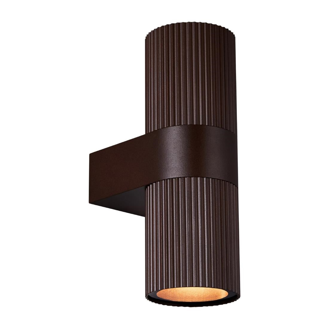 Nordlux Kyklop Ripple Outdoor Wall Light Rust