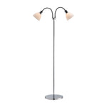 Nordlux Ray Double Floor Lamp Chrome