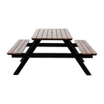 Bolero Acacia Rectangular Picnic Table Bench Set
