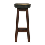 Everyday Wessex Dark Walnut High Stool with Bison Cedar Seat (2 Pack)