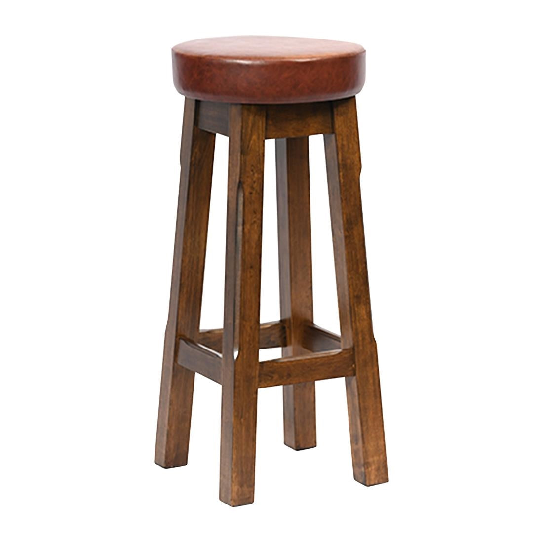 Everyday Wessex Vintage High Stool with Bison Espresso Seat (2 Pack)