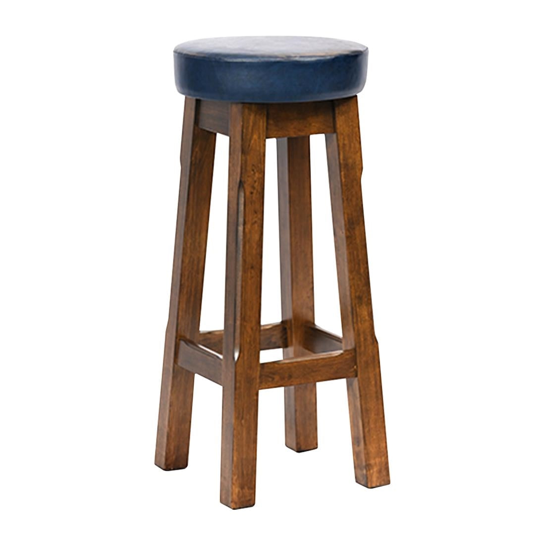 Everyday Wessex Vintage High Stool with Bison Midnight Seat (2 Pack)