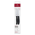 Victorinox Swiss Classic Tomato & Table Knife Wavy Black 11cm (2 Pack)