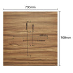 Bolero Beaufort Pre-Drilled Square Table Top 700mm