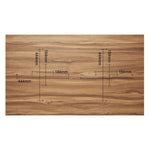 Bolero Beaufort Pre-Drilled Rectangular Table Top 1200x700mm