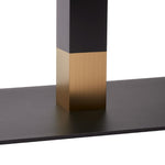 Boston Sleek Small Rectangular Coffee Table Base Black & Gold