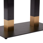 Boston Sleek Large Rectangular Coffee Table Base Black & Gold