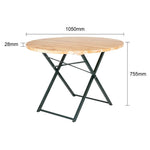 Bolero German Beer Bench and Round Table Set 1670x460mm