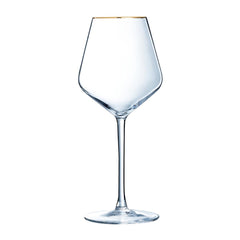 Cristal d'Arques Ultime Gold Band Wine Glasses 470ml (8 Pack)