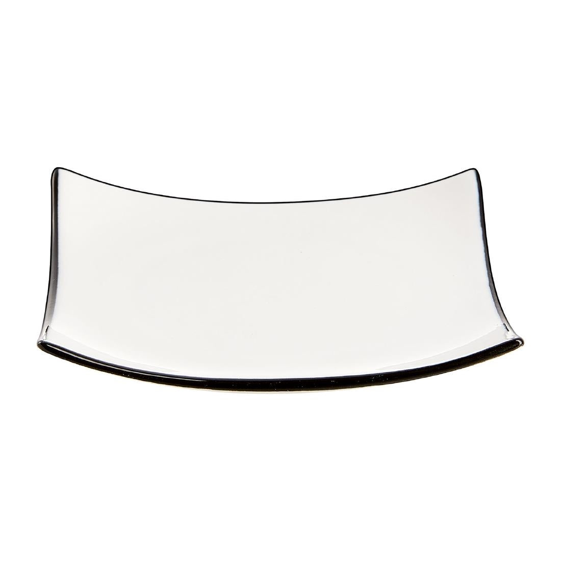 Arcoroc Appetizer Square Small Bowls Black Line 95mm (24 Pack)