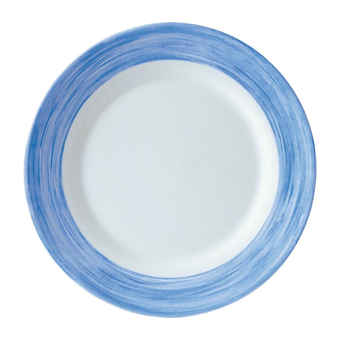Arcoroc Brush Dessert Plates Blue 195mm (24 Pack)