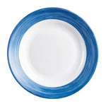 Arcoroc Brush Soup Plates Blue Jean 225mm (12 Pack)