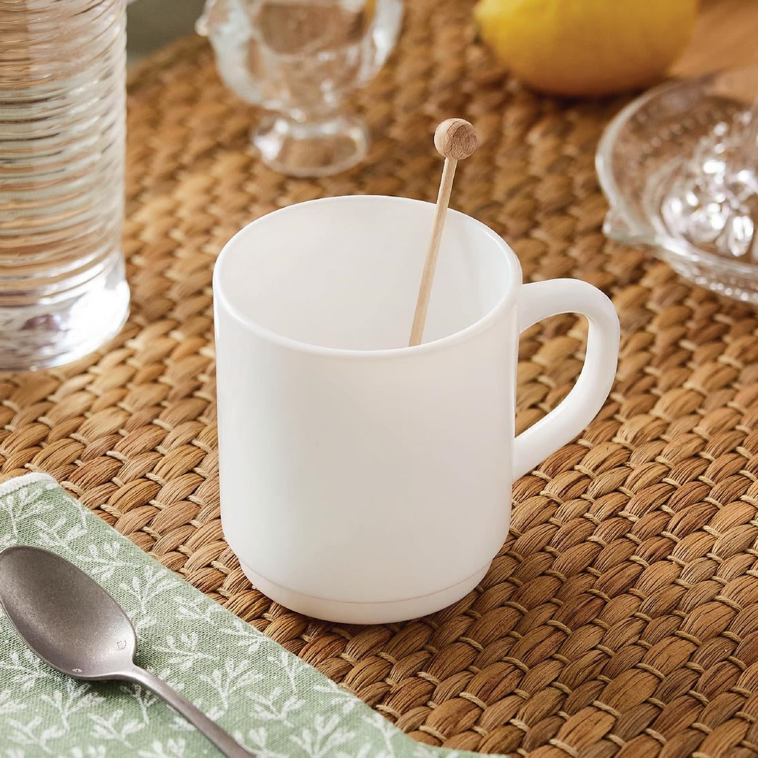 Luminarc Bock Stackable Mugs White 290ml (36 Pack)