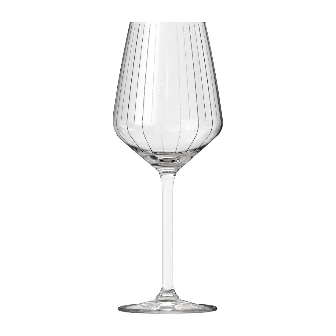 Royal Leerdam Carré Optics Wine Glasses 385ml (6 Pack)