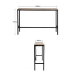 Bolero Jackson Mango Wood Console Bar Table
