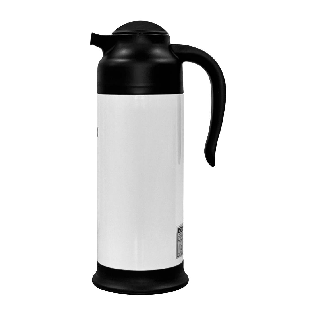 Elia Shatterproof Stainless Steel Vacuum Jug White 1Ltr