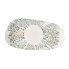 Churchill Lyra Pink Opal Organic Oblong Plates 350x185mm (6 Pack)