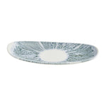 Churchill Lyra Organic Oblong Plates Blue Opal 260x150mm (12 Pack)