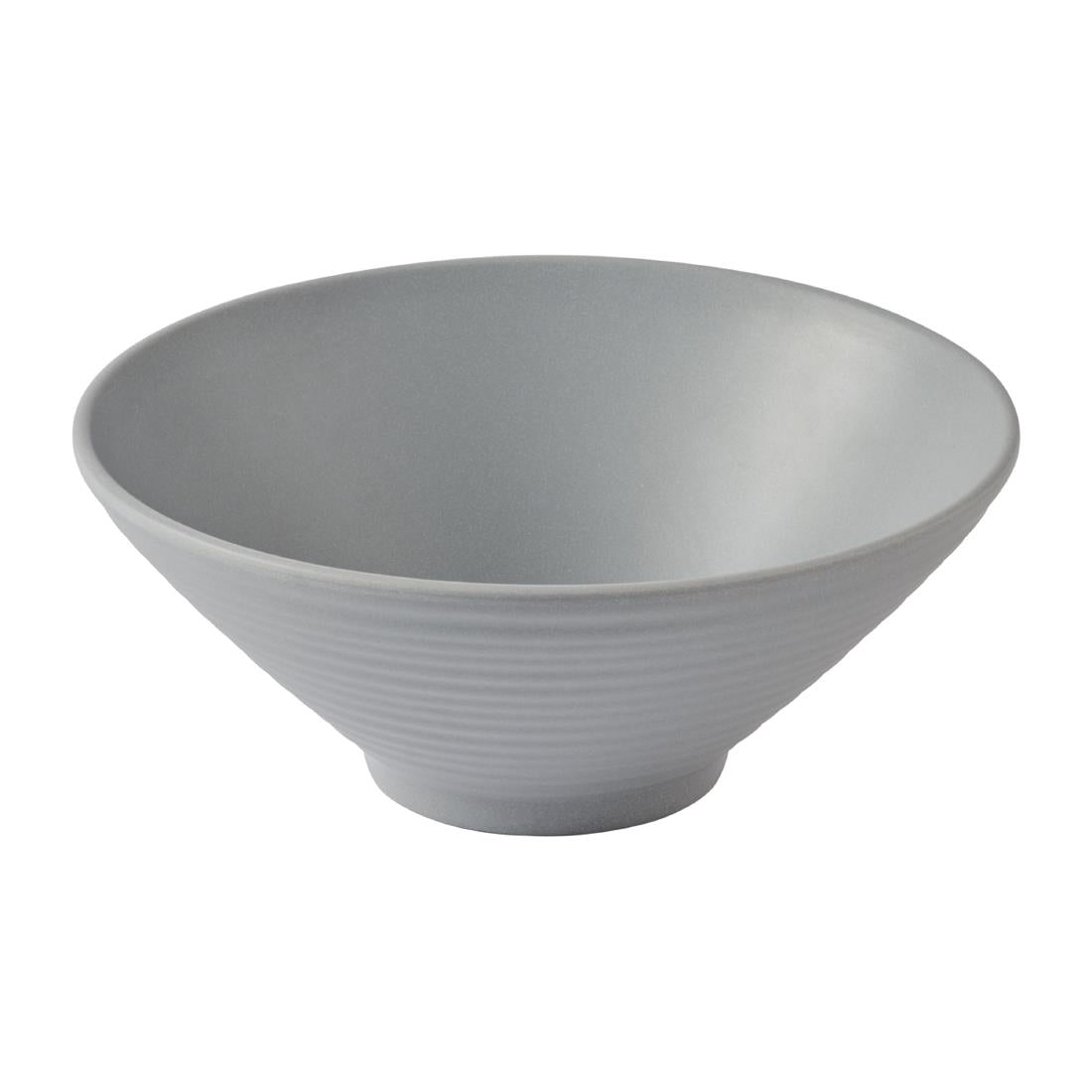 Churchill Emerge Melamine Medium Rippled Bowls Seattle Grey 227mm (6 Pack)