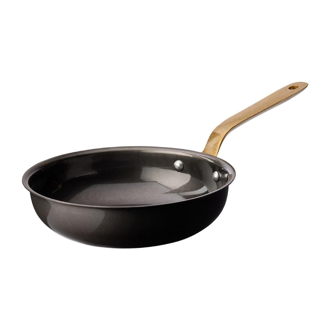 Utopia Vintage Steel Mini Frying Pan Black 155mm (6 Pack)