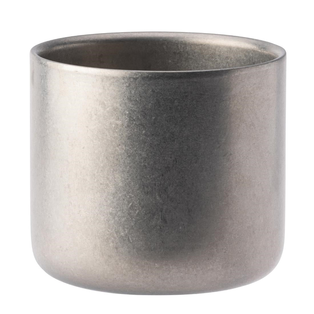 Utopia Artemis Double Wall Cups Rumbled Steel 82mm (6 Pack)