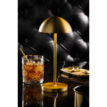Utopia Tonga LED Cordless Table Lamps Brushed Gold 260mm (6 Pack)