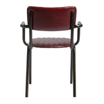 Tavo Stacking Ribbed Armchair Vintage Red