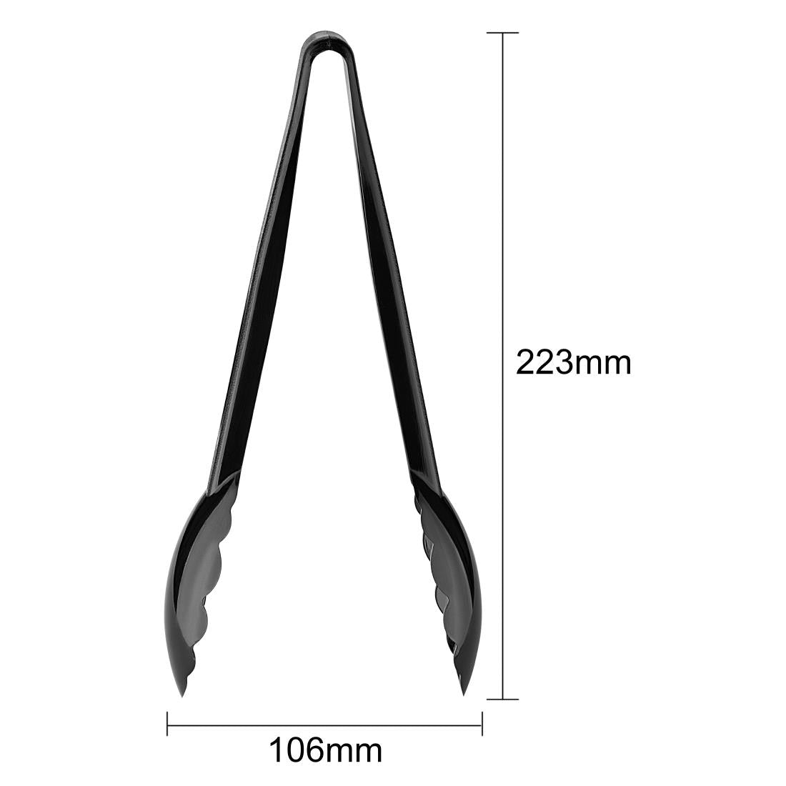 Vogue ABS Tongs Black 230mm