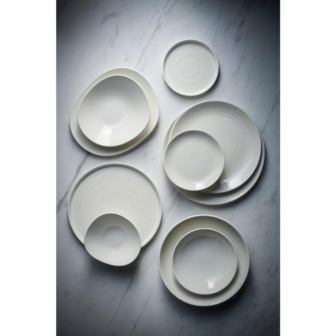 Churchill Inked Elements Profile Rimmed Plates Ice 170mm (12 Pack)