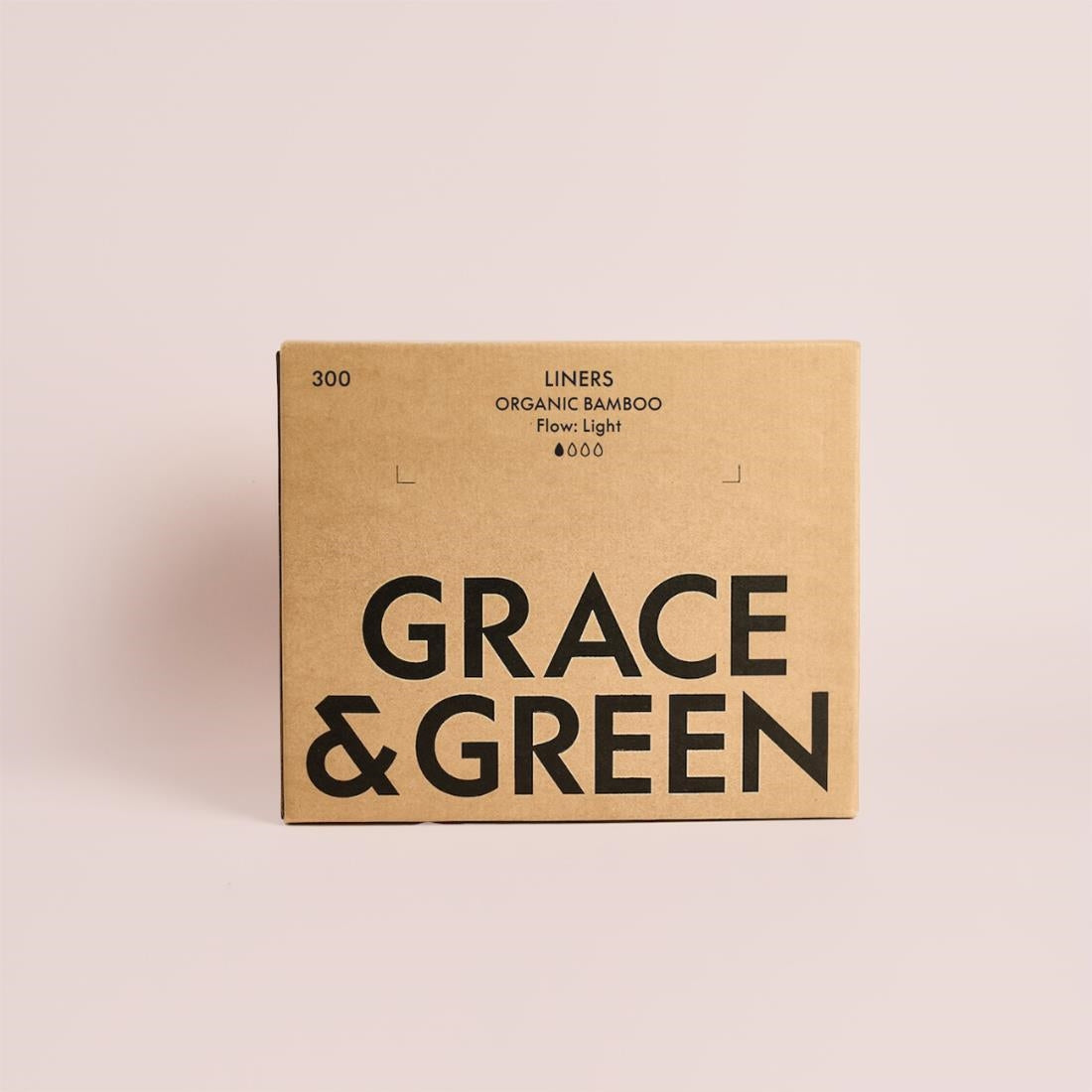 Grace & Green Organic Bamboo Liners (300 Pack)