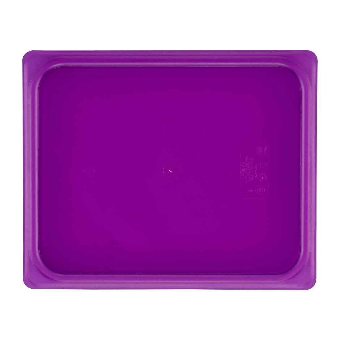 Cambro Safetrak IML Polypropylene Seal Gastronorm Lid Purple 1/2 GN