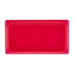Cambro Safetrak IML Polypropylene Seal Gastronorm Lid Red 1/3 GN