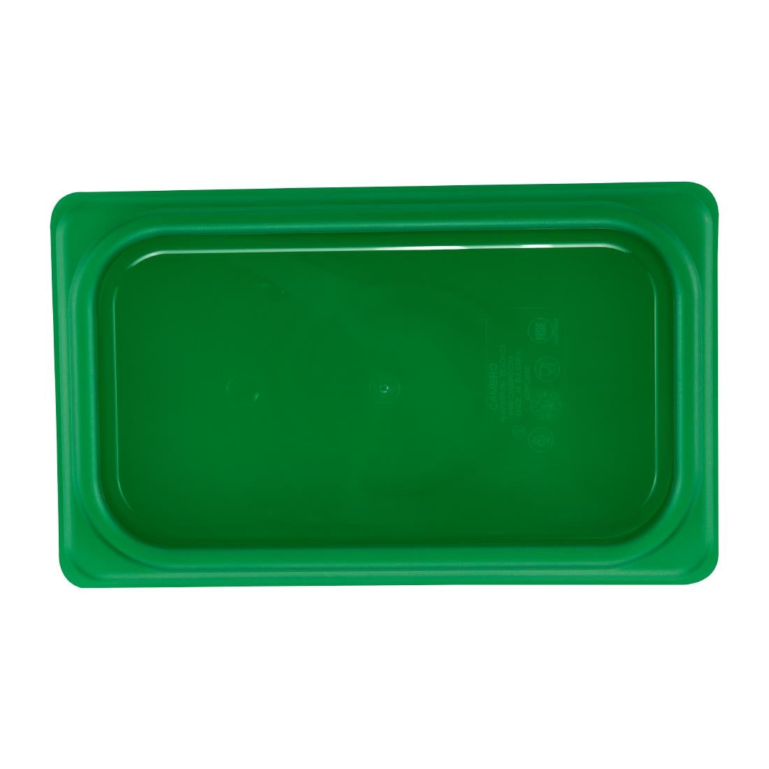 Cambro Safetrak IML Polypropylene Seal Gastronorm Lid Green 1/4 GN