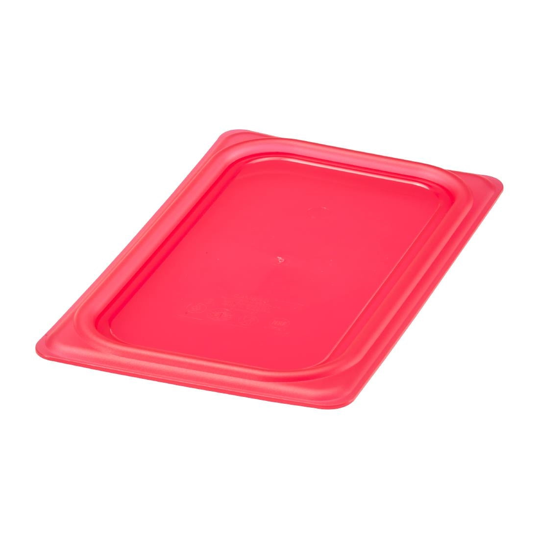 Cambro Safetrak IML Polypropylene Seal Gastronorm Lid Red 1/4 GN