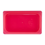 Cambro Safetrak IML Polypropylene Seal Gastronorm Lid Red 1/4 GN