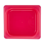 Cambro Safetrak IML Polypropylene Seal Gastronorm Lid Red 1/6 GN