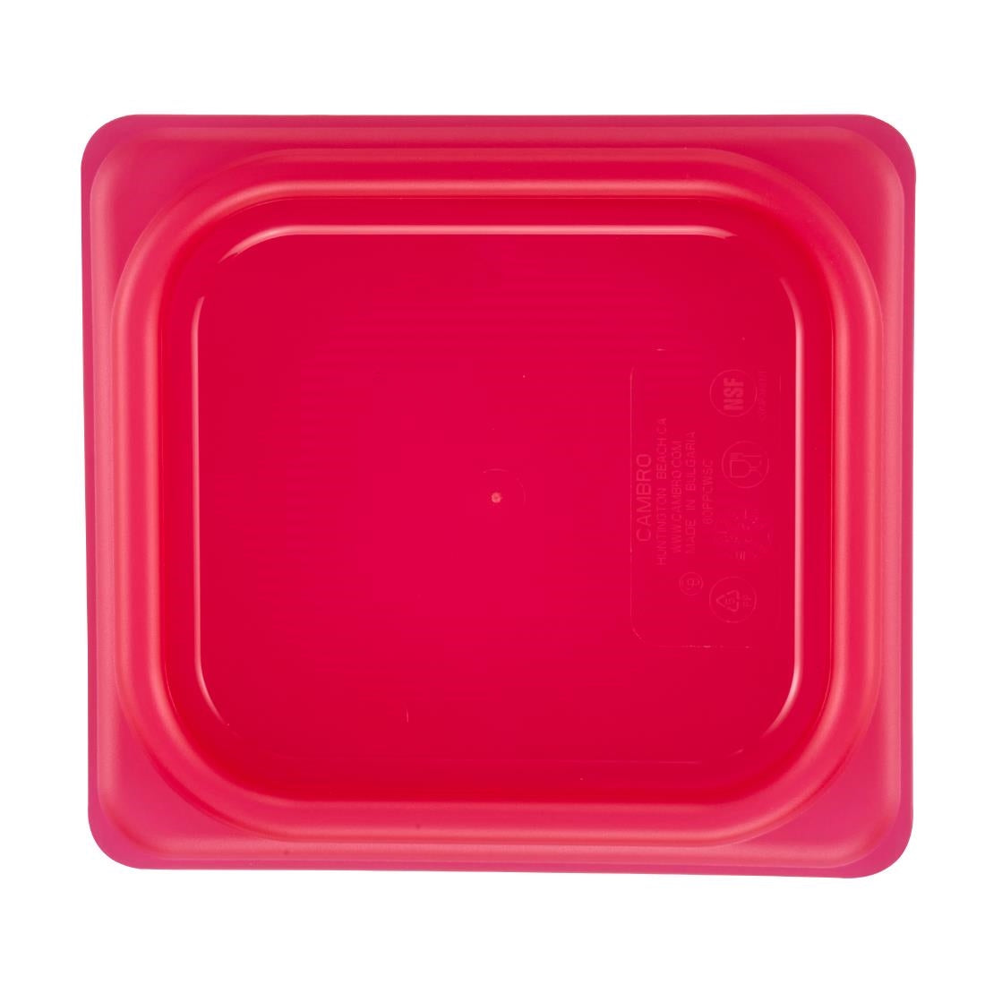 Cambro Safetrak IML Polypropylene Seal Gastronorm Lid Red 1/6 GN