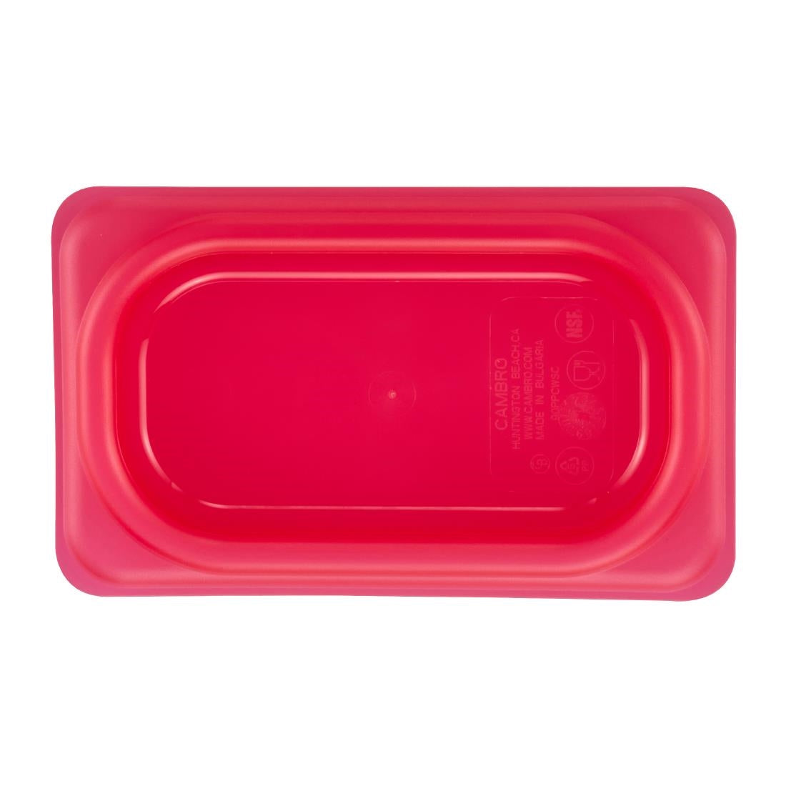 Cambro Safetrak IML Polypropylene Seal Gastronorm Lid Red 1/9 GN