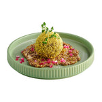 APS THE GRID Porcelain Plates Sage 160mm (6 Pack)