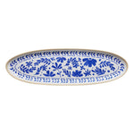 APS FLORYN Melamine Tray White & Blue GN 2/4 530x162mm
