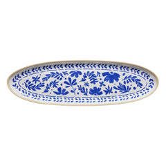 APS FLORYN Melamine Tray White & Blue GN 2/4 530x162mm