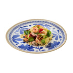 APS FLORYN Melamine Plate White & Blue 270mm (B2B)