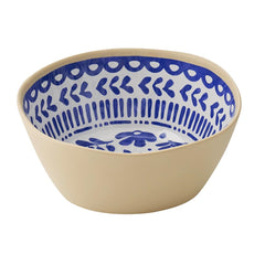 APS FLORYN Melamine Bowl White & Blue 200mm