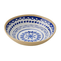 APS FLORYN Melamine Bowl White & Blue 190mm