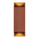Nordlux Nico Square 22 Wall Light Rusty