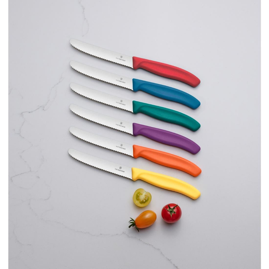 Victorinox Swiss Classic Tomato & Table Knife Mixed Colour 11cm (6 Pack)